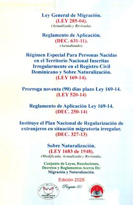Imagen de MIGRACION Y NATURALIZACION. LEY 285-04