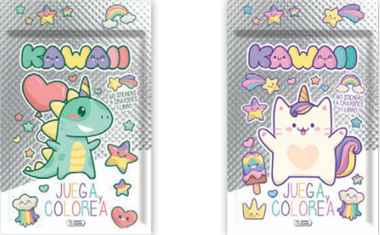 Imagen de JUEGA Y COLOREA KAWAII