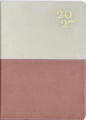 Imagen de EDU AGENDA HOMBRE PU CREMA-MARRON 2027